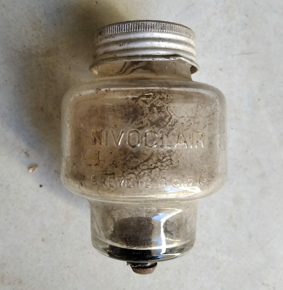 Bocal Nivoclair liquide de frein simple circuit en verre