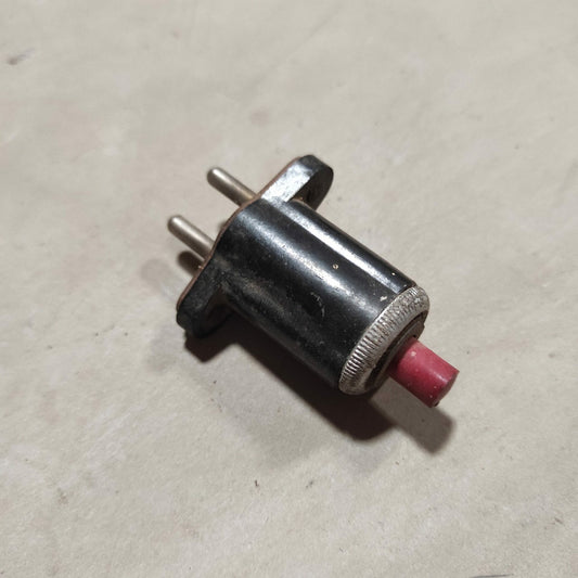 Interrupteur rond poussoir démarrage 2 fils cosse ronde